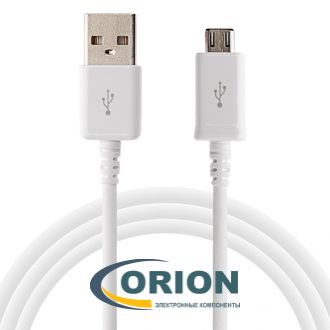 Шнур USB A штекер - USB micro-B(5P) штекер 0.9м (v2.0) Samsung original SH0001-V8-2 D white