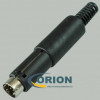 Штекер mini DIN 8pin пластик на кабель