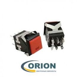 Кнопка KD2-22BRG (PSW-22 БФЧК) = RWD-322 ON-(ON) 250V 3A красная