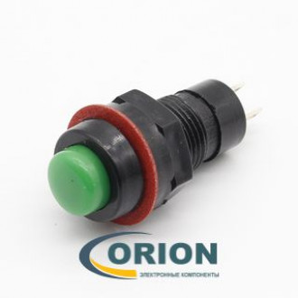 Кнопка DS-213 OFF-(ON) 250V 1A зеленая