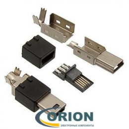 USB mini Штекер на кабель 5pin (USB/M-SP)