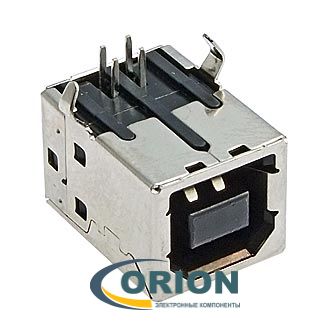 USBB-FR Розетка на плату угловая 4pin (USBB-1F)