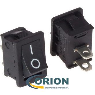 Переключатель, выключатель MRS-101(A) ON-OFF 250V 6A 2 pin (черный)
