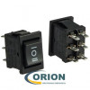 Переключатель, выключатель KCD1-203-1-C6-B/6P ON-OFF-ON 250V 6A (черный)