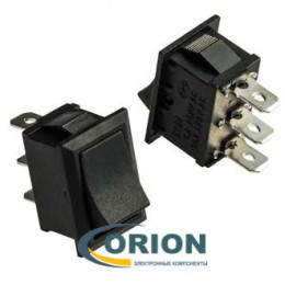 Переключатель, выключатель KCD1-102-C1-B/3P ON-ON 250V 6A (черный)