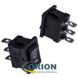 Переключатель, выключатель KCD1-103-2 = KCD1-103-C6-B/3P ON-OFF-ON 250V 6A (черный)