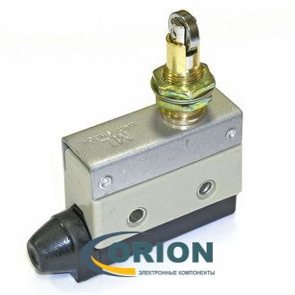 Переключатель, выключатель AZ-7312 ON-(ON) 250V 10A с горизонтальным нажимным роликом