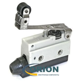 Переключатель, выключатель AZ-7124 ON-(ON) 250V 10A рычажный с поворотным роликом