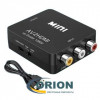 Переходник Видеоконвертер вход RCA Video + Audio L/R - выход HDMI (с USB кабелем)