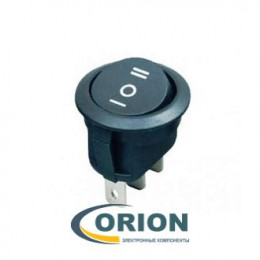 Переключатель, выключатель RWB-220 = RS-103-8C ON-OFF-ON  250V 6A 3 pin (черный)