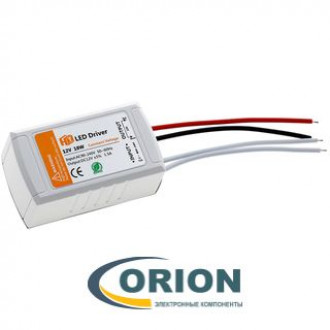 Драйвер светодиодный 110/220VAC  12VDC/1.5A 18W Hunta в корпусе IP40