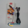 Шнур USB A штекер - USB micro-B(5P) штекер угловой 1.2м (v2.0) 2A быстрая зарядка XS-015 black