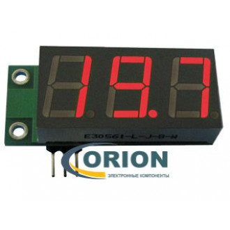 Цифровой вольтметр постоянного тока 0...99,9в красный [SVH0001R] 3 провода