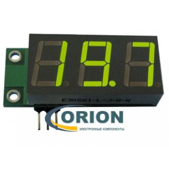 Цифровой вольтметр постоянного тока 0...99,9в зеленый [SVH0001G] 3 провода