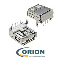 USBA-1J Розетка на плату 4pin