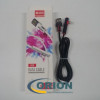 Шнур Lightning для iPhone угловой 1.2м 2A быстрая зарядка XC-015 black