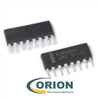 Микросхема NJM4558L SIP-8 = BA4558, JRC4558L