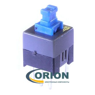 Кнопка PB22E07 = PS700L 7x7x12мм с фиксацией 30V 0.1A 6pin