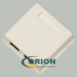 Розетка 2 х 8P8C  RJ-45 cat.5E