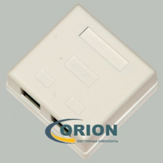 Розетка 2 х 8P8C  RJ-45 cat.5E