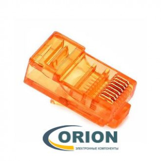 PiN штекер TP8P8C cat.5E RJ-45 оранжевый