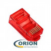 PiN штекер TP8P8C cat.5E RJ-45 красный