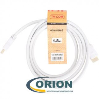 Шнур HDMI штекер - HDMI штекер  1.8м (v1.4) TV-COM CG150SW-1.8M