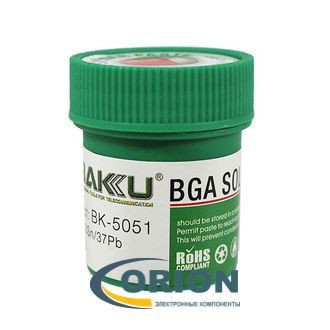 Паяльная паста BK-5051 Baku Sn63Pb37 для BGA 50гр банка