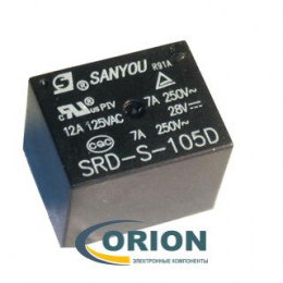 Реле SRD-S-105D (T73)  5VDC 12A 1C SANYOU