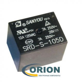 Реле SRD-S-105D (T73)  5VDC 12A 1C SANYOU