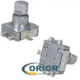 Энкодер EC110M 30/15 10mm 3+2 pin SMD с выключателем лыска