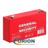 Аккумулятор  6V  1.3Ah GS1.3-6 GENERAL SECURITY