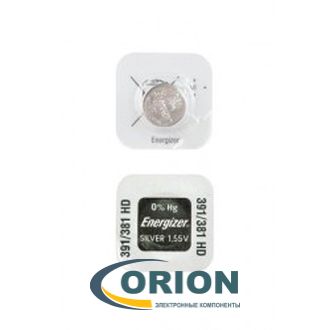 Батарейка 391/381 (SR1120SW) 1.55V Energizer 2.1х11.6мм (AG8)