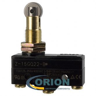 Микропереключатель Z-15GQ22-B ON-(ON) 250V 15A с продольным роликом