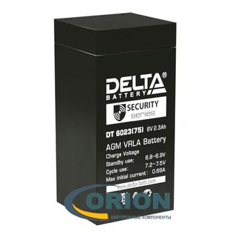 Аккумулятор  6V  2.3Ah DT 6023(75) DELTA BATTERY