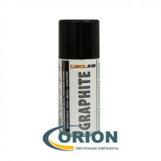 Лак - спрей GRAPHITE токопроводящий графитовый лак 150мл Solins
