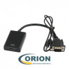 Переходник Видеоконвертер вход VGA + Audio L/R - выход HDMI (с USB питанием) met