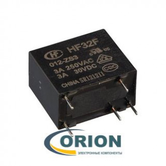 Реле HF32F/012-ZS3 12VDC 3A 1C HONGFA