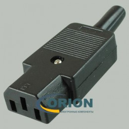 Гнездо сетевое C13 на кабель 250В 10A AC-102
