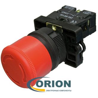 Кнопочный переключатель LXA2 (3SA5)-BS442 ON-OFF красная 3A 240V
