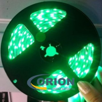 Светодиодная лента 3528 зеленая, шир. 8мм, отрезок 5см (3 LED) 12в (Класс "B" - 4lm)