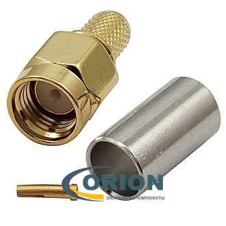 Штекер RP-SMA-C58JG под обжим на кабель RG-58
