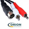 Шнур DIN 5 pin штекер - 2 х RCA штекер 1.2м Rexant (пластик-никель)
