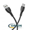 Шнур USB A штекер - USB Type-C штекер 1.0м 3А BOROFONE BX51 чёрный