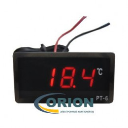 Цифровой термометр с выносным датчиком, красный индикатор [Ringder PT-6 220V]