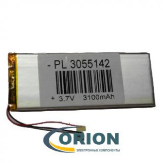 Аккумулятор PL3055142 3.7V 3100mAh схема защиты гибкие выводы
