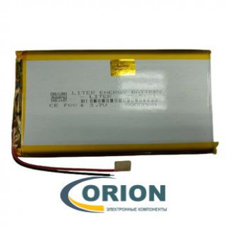 Аккумулятор LP7565121 3.7V 8000mAh схема защиты гибкие выводы