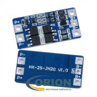 2S18650 Контроллер заряда разряда для 2х литиевых батарей 20A (HX-2S-JH20)