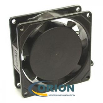 Вентилятор  80х80х25mm AC 220V 0.08A (скольжения) TIDAR RQA8025HSL с гибким отводом 250мм 2 pin
