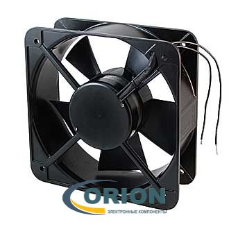 Вентилятор 150x150x50mm AC 220V 0.22A (качения) TIDAR RQA15051HBL с гибким отводом 250мм 2 pin